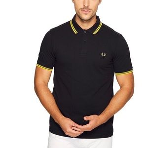 Black and yellow Fred Perry men’s slim fit med